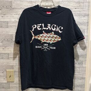 Pelagic Black Sushi Team Fish Tee